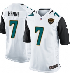 Men's Nike Jacksonville Jaguars #7 Chad Henne Game White NFL Jersey