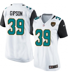 Women's Nike Jacksonville Jaguars #39 Tashaun Gipson Game White NFL Jersey