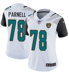 Women's Nike Jacksonville Jaguars #78 Jermey Parnell Elite White NFL Jersey