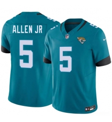 Men's Jacksonville Jaguars #5 LeQuint Allen Jr Teal 2026 F.U.S.E. Vapor Untouchable Limited Football Stitched Jersey