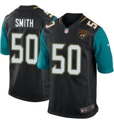 Men's Nike Jacksonville Jaguars #50 Telvin Smith Game Black Alternate NFL Jersey
