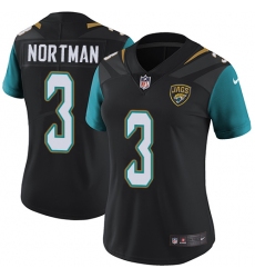 Women's Nike Jacksonville Jaguars #3 Brad Nortman Elite Black Alternate NFL Jersey