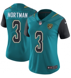 Women's Nike Jacksonville Jaguars #3 Brad Nortman Elite Teal Green Team Color NFL Jersey
