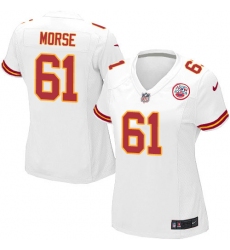 Women's Nike Kansas City Chiefs #61 Mitch Morse Game White NFL Jersey