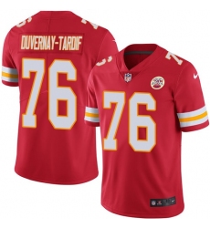 Men's Nike Kansas City Chiefs #76 Laurent Duvernay-Tardif Red Team Color Vapor Untouchable Limited Player NFL Jersey