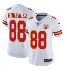 Women's Nike Kansas City Chiefs #88 Tony Gonzalez White Vapor Untouchable Limited Player NFL Jersey