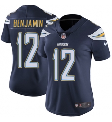 Women's Nike Los Angeles Chargers #12 Travis Benjamin Elite Navy Blue Team Color NFL Jersey