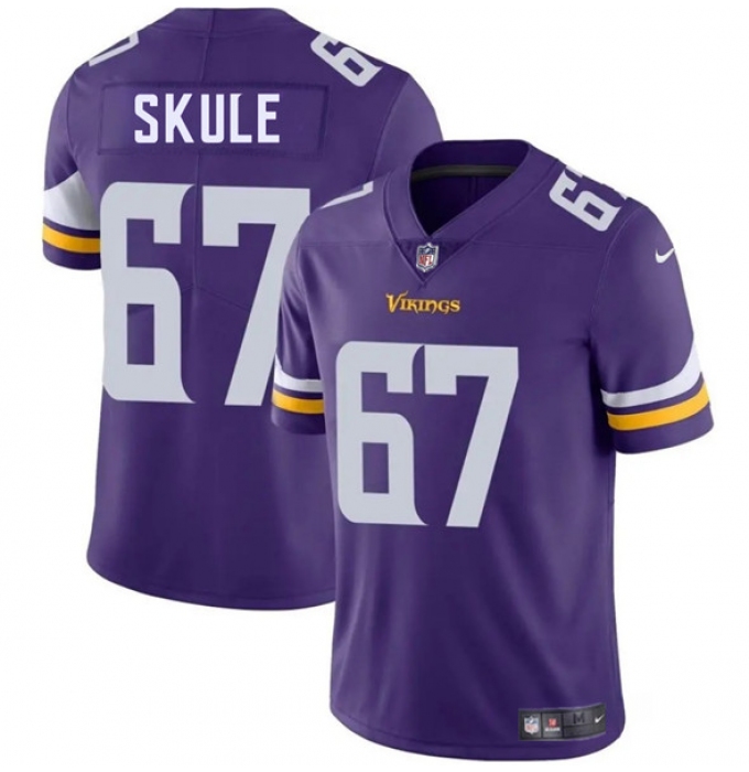 Men's Minnesota Vikings #67 Justin Skule Purple 2025 Vapor Untouchable Limited Football Stitched Jersey