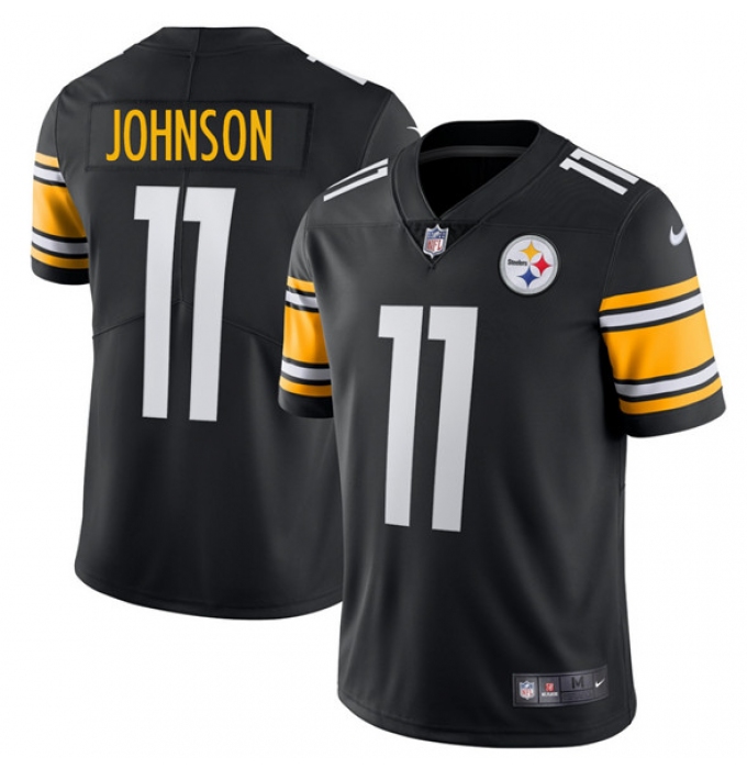 Men's Pittsburgh Steelers #11 Brandon Johnson Black 2025 Vapor Untouchable Football Stitched Jersey
