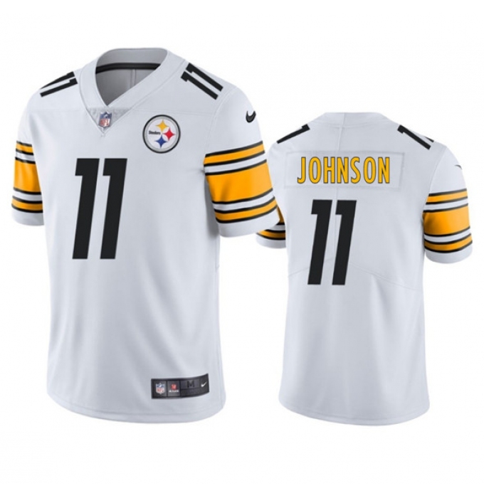 Men's Pittsburgh Steelers #11 Brandon Johnson White 2025 Vapor Untouchable Football Stitched Jersey