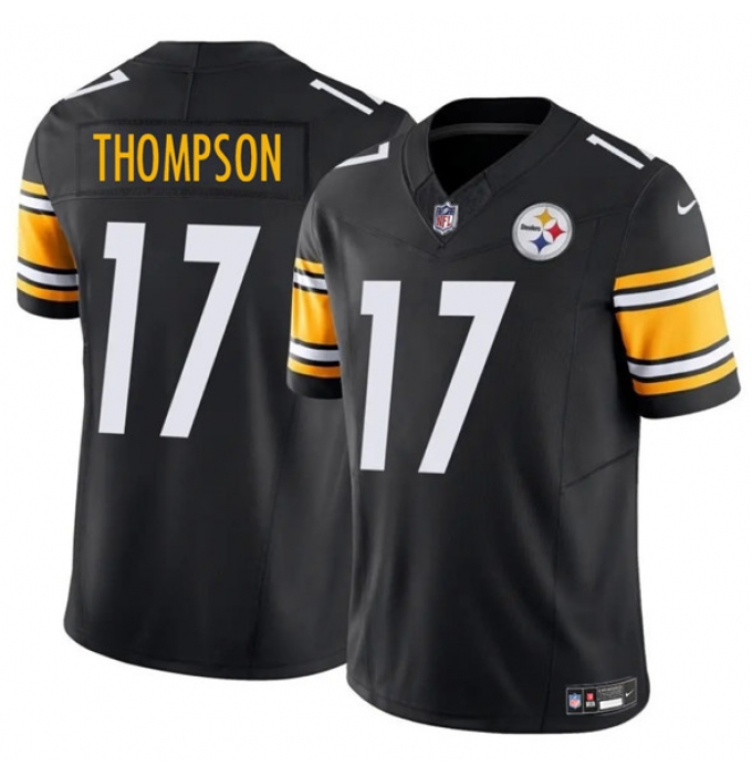Men's Pittsburgh Steelers #17 Skylar Thompson Black 2025 F.U.S.E. Vapor Untouchable Limited Football Stitched Jersey