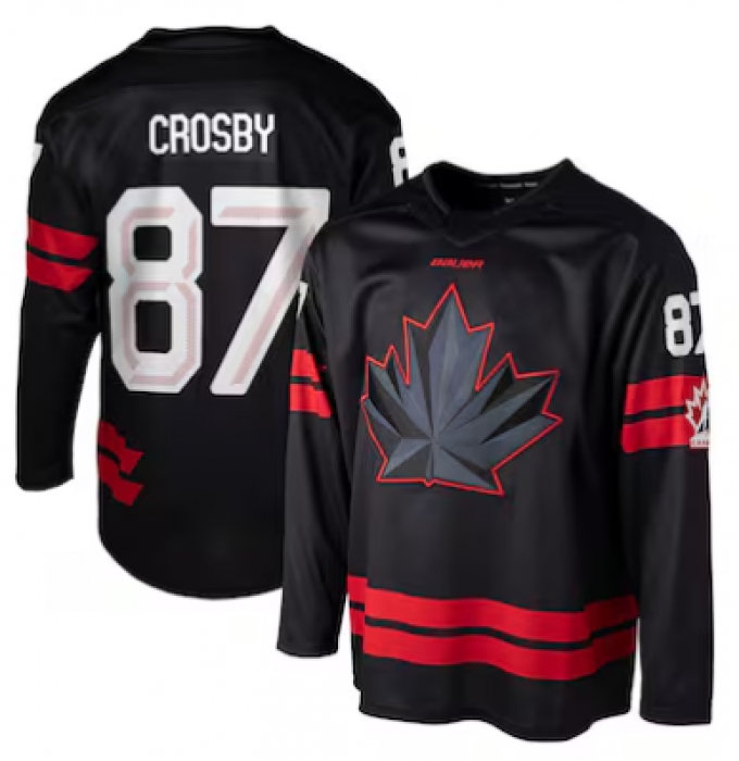 Men's Sidney Crosby #87 Black Hockey Canada 2026 Replica Jersey