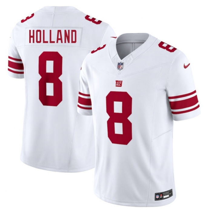 Men's New York Giants #8 Jevon Holland White 2025 F.U.S.E. Vapor Untouchable Limited Football Stitched Jersey
