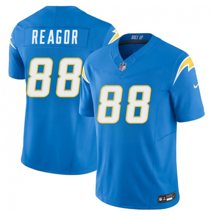 Men's Los Angeles Chargers #88 Jalen Reagor Blue 2025 F.U.S.E. Vapor Limited Football Stitched Jersey