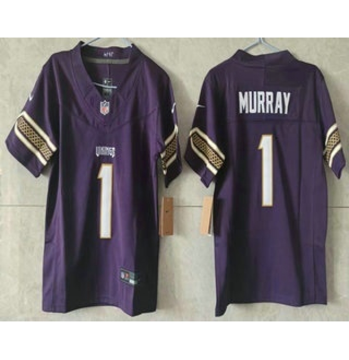 Women's Minnesota Vikings #1 Kyler Murray Purple 2026 FUSE Rivalries Collection Limited Stitched Jersey