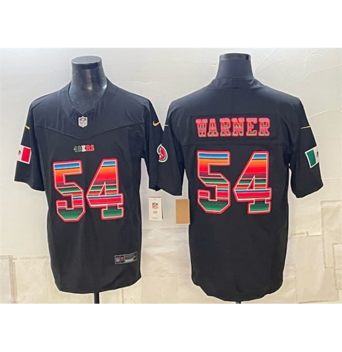 Men's San Francisco 49ers #54 Fred Warner Black F.U.S.E. Mexico Vapor Untouchabl Limited Football Stitched Jersey
