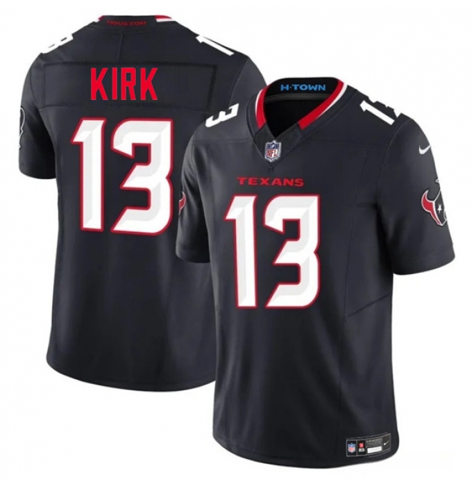 Men's Houston Texans #13 Christian Kirk Navy 2025 F.U.S.E. Vapor Limited Football Stitched Jersey