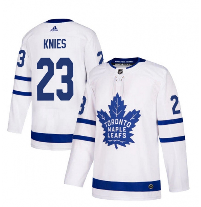Men's Toronto Maple Leafs Matthew Knies adidas White Authentic Player Hockey Jersey