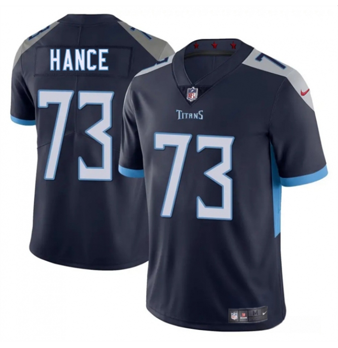 Men's Tennessee Titans #73 Blake Hance Navy 2025 Vapor Limited Football Stitched Jersey