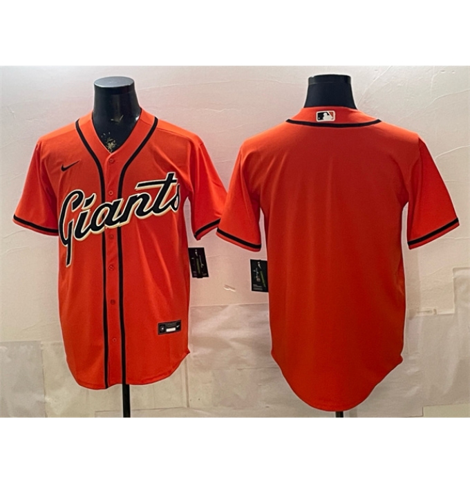 Men's San Francisco Giants Blank Orange Cool Base Stitched Baseball Jersey