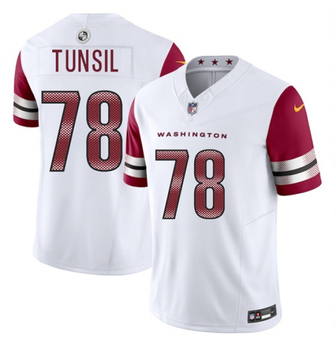 Men's Washington Commanders #78 Laremy Tunsil White 2025 F.U.S.E. Vapor Limited Football Stitched Jersey