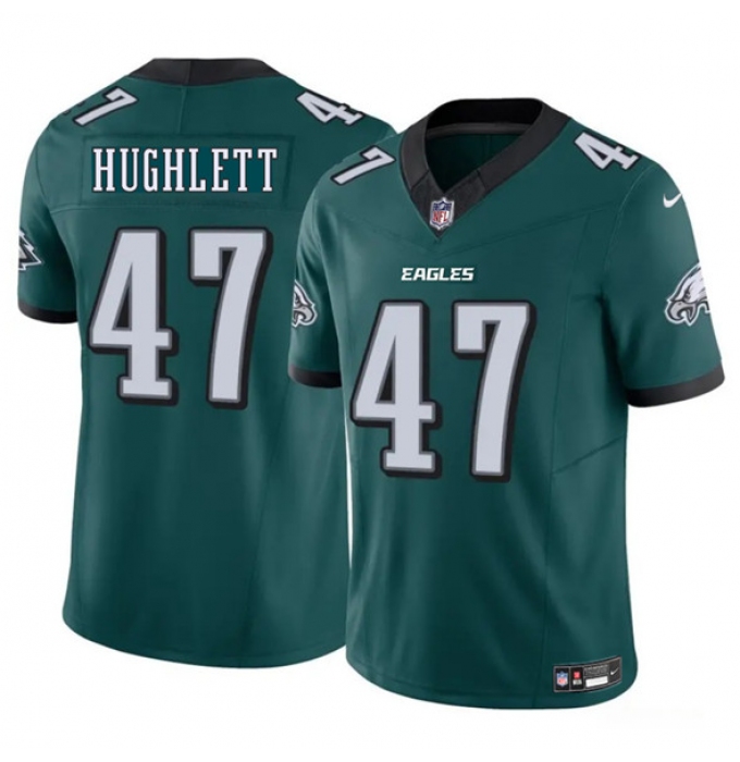 Men's Philadelphia Eagles #47 Charley Hughlett Green 2025 New F.U.S.E. Vapor Untouchable Limited Football Stitched Jersey