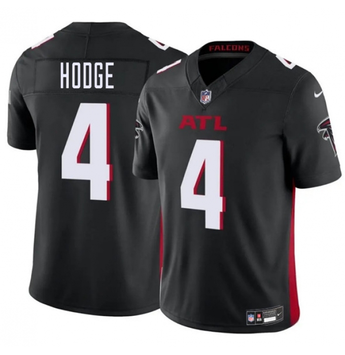 Men's Atlanta Falcons #4 KhaDarel Hodge Black 2025 F.U.S.E. Vapor Untouchable Limited Football Stitched Jersey