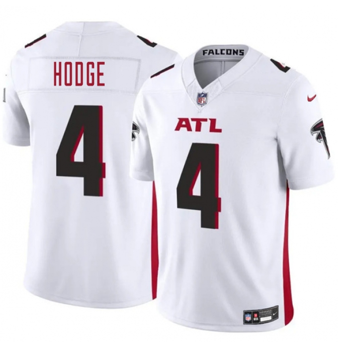 Men's Atlanta Falcons #4 KhaDarel Hodge White 2025 F.U.S.E. Vapor Untouchable Limited Football Stitched Jersey