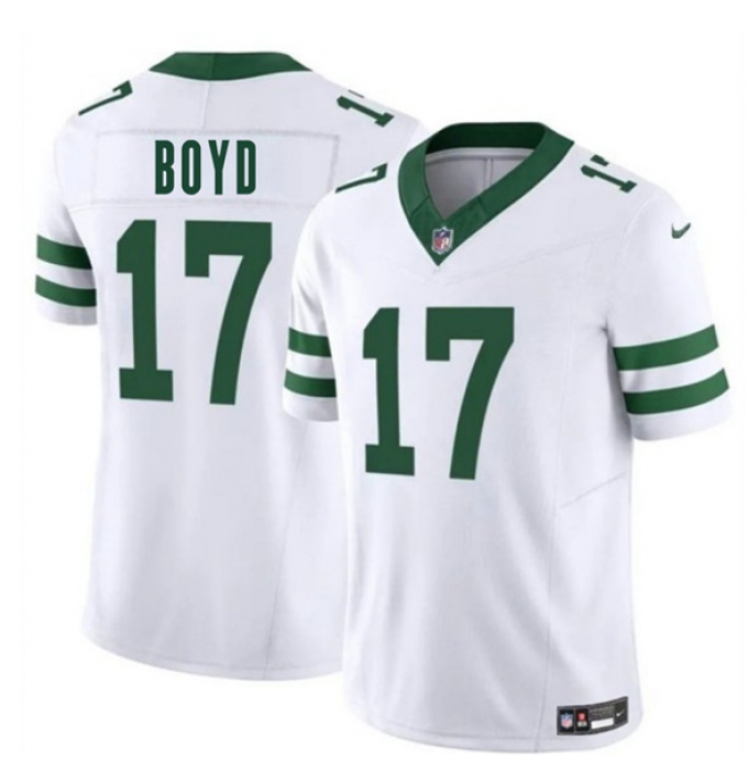Men's New York Jets #17 Kris Boyd White 2025 F.U.S.E. Vapor Untouchable Limited Football Stitched Jersey