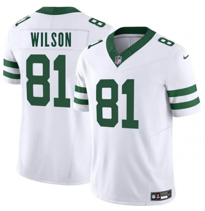 Men's New York Jets #81 Pokey Wilson White 2025 F.U.S.E. Vapor Untouchable Limited Football Stitched Jersey