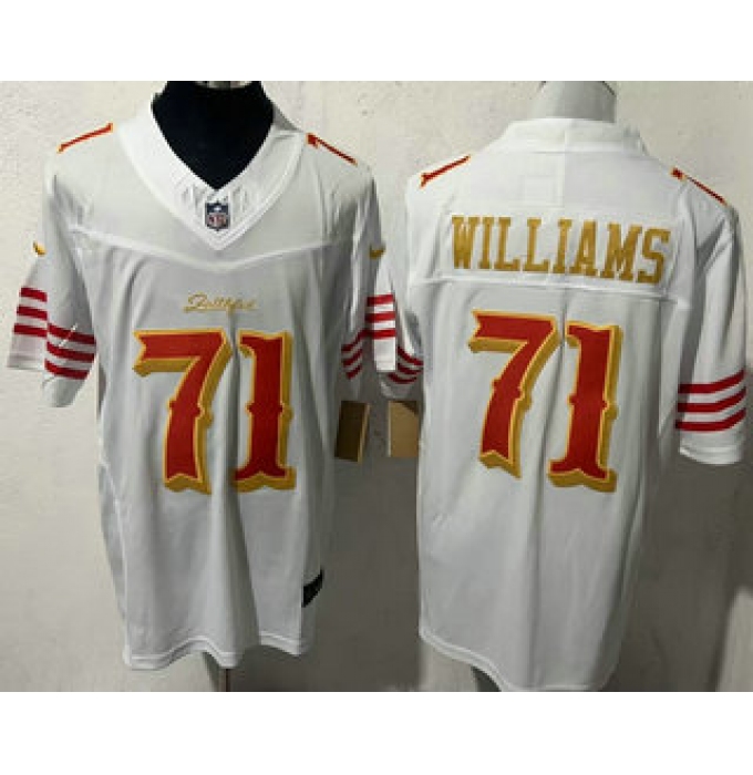 Men's San Francisco 49ers #71 Trent Williams Limited White Rivalries FUSE Vapor Jersey