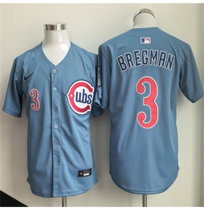 Men's Chicago Cubs #3 Alex Bregman Blue 2026 Limited Stitched Baseball Jersey