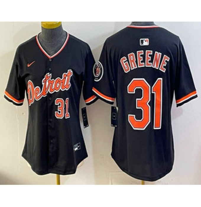 Women's Detroit Tigers #31 Riley Greene Navy Limited Jersey