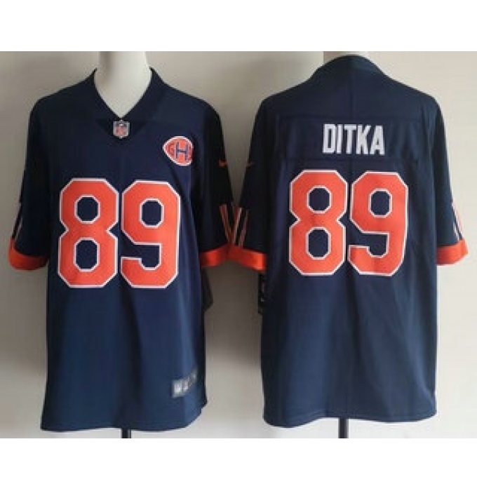 Men's Chicago Bears #89 Mike Ditka Navy 2026 Vapor Rivalries Collection Limited Stitched