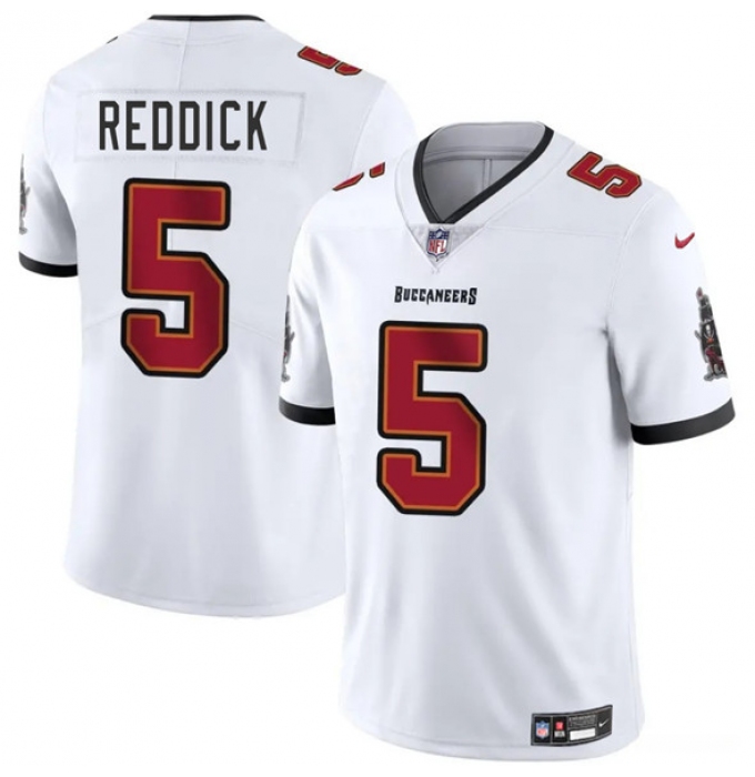 Men's Tampa Bay Buccaneers #5 Haason Reddick White 2025 Vapor Limited Football Stitched Jersey