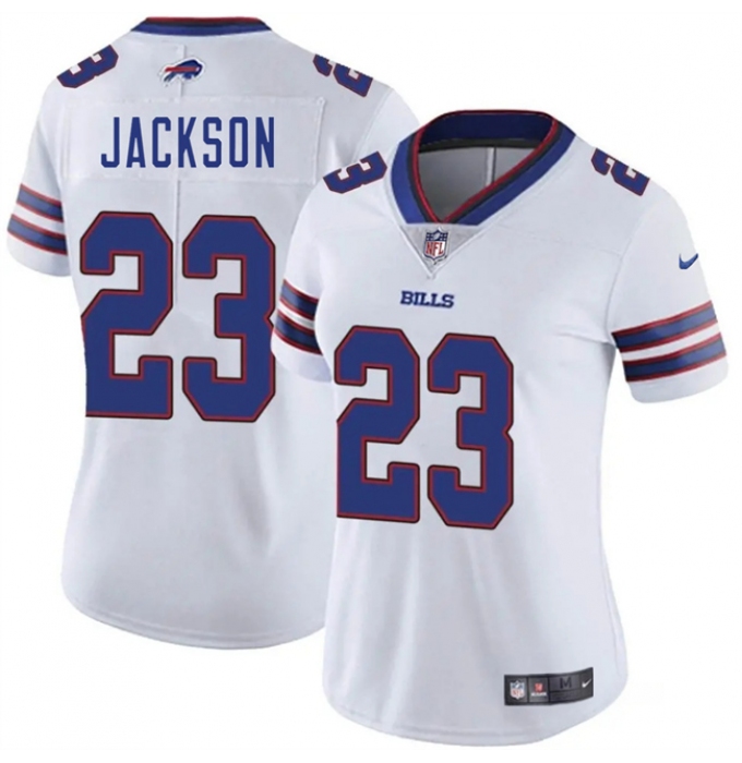 Women's Buffalo Bills #23 Dane Jackson White Vapor Stitched Football Jersey(Run Small)