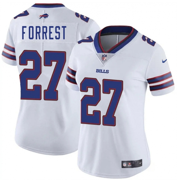 Women's Buffalo Bills #27 Darrick Forrest White Vapor Stitched Football Jersey(Run Small)