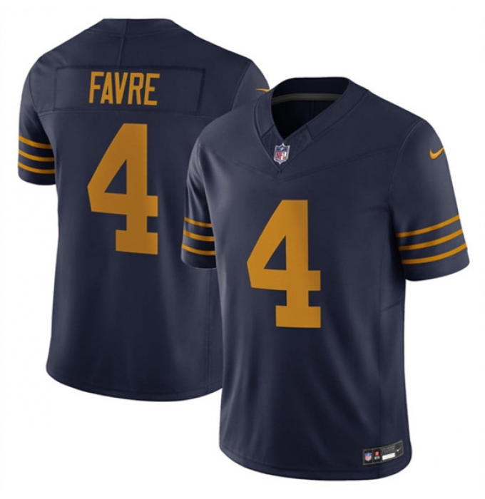 Men's Green Bay Packers #4 Brett Favre Navy The 1923 Classic Vapor F.U.S.E. Limited Football Stitched Jersey